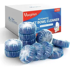 10-Pack: Vacplus Automatic Toilet Bowl Cleaner Tablets, Bathroom Toilet Tank Cleaner