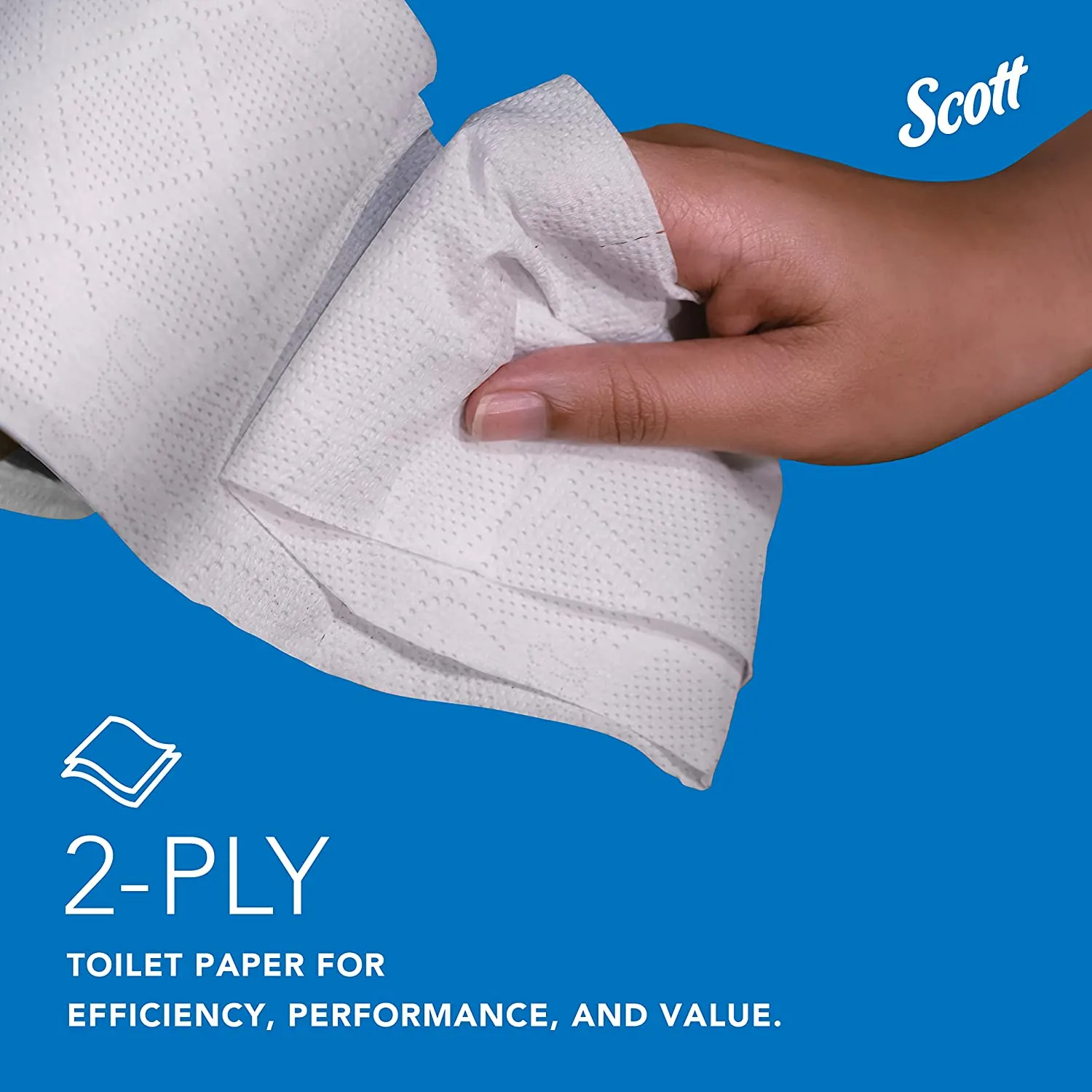 100% Recycled Fiber Standard Roll Bathroom Tissue, 2-Ply, White, 80 Rolls / Case, 473 Sheets / Roll, 37,840 Sheets / Case