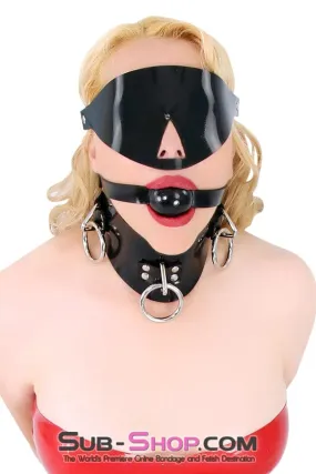 1427A      Rubber Blackout Full Coverage Blindfold Mask