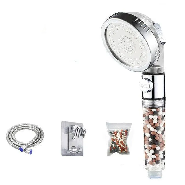 3 Function Spa Shower Head With Switch High Pressure Shower Heads