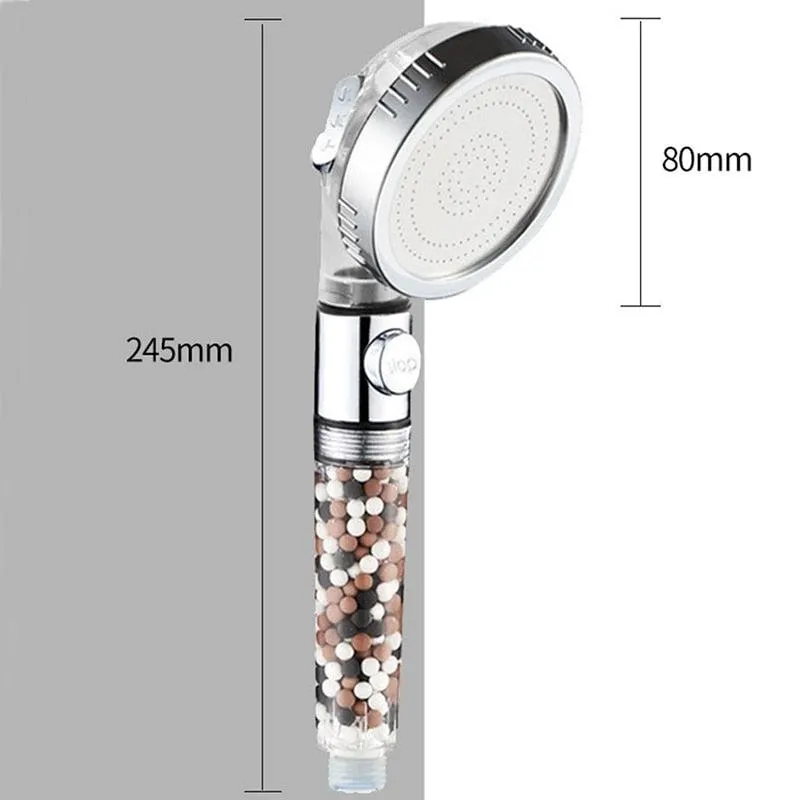 3 Function Spa Shower Head With Switch High Pressure Shower Heads