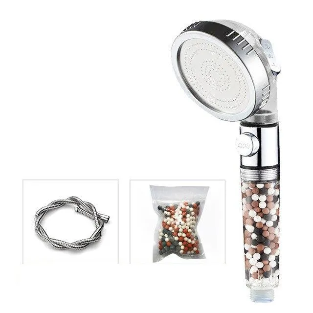 3 Function Spa Shower Head With Switch High Pressure Shower Heads