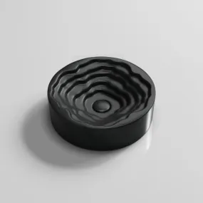 410x410x130mm Round Matt Black Above Counter Basin Ceramic