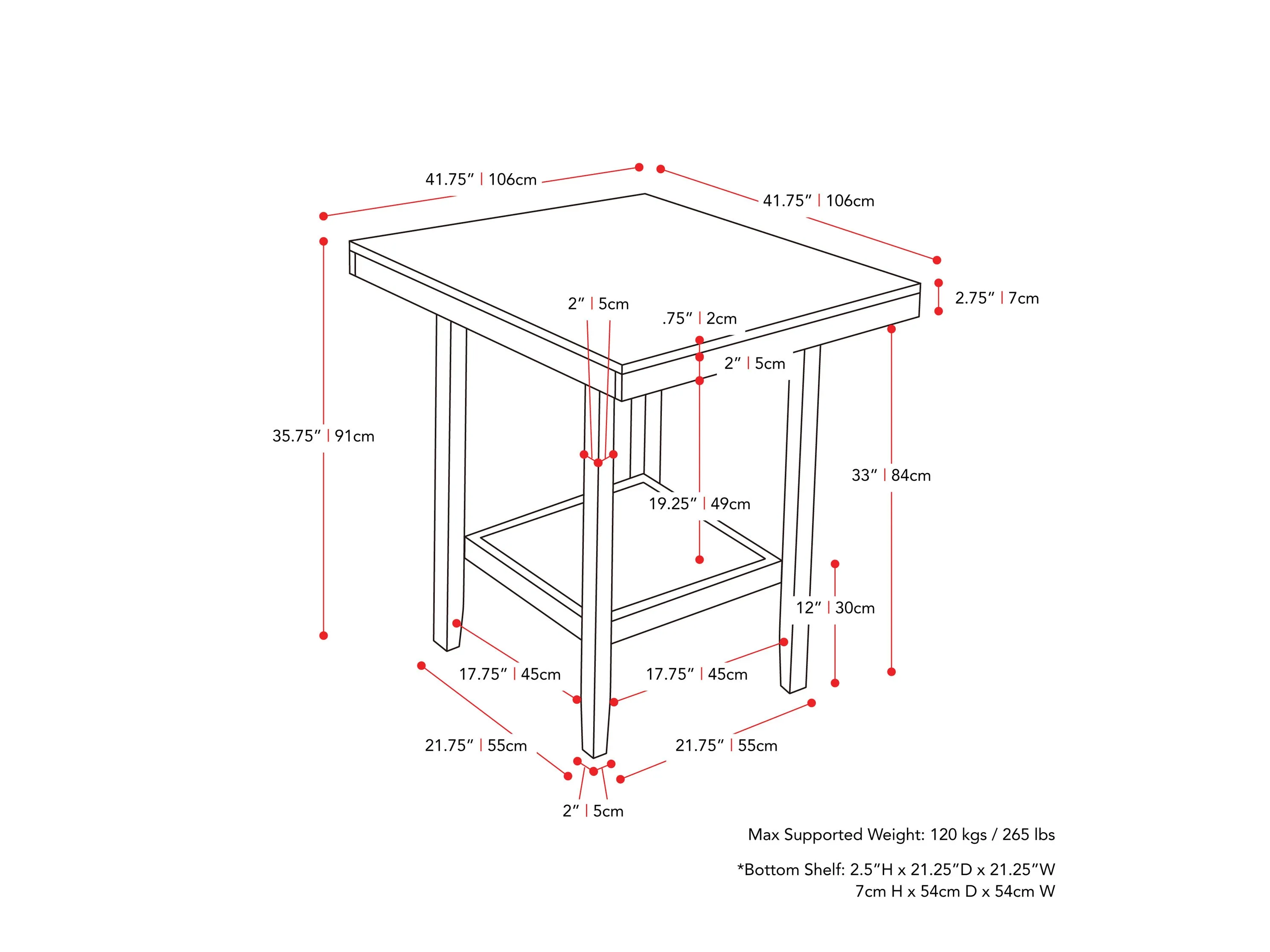 5 Piece Counter Height Dining Set