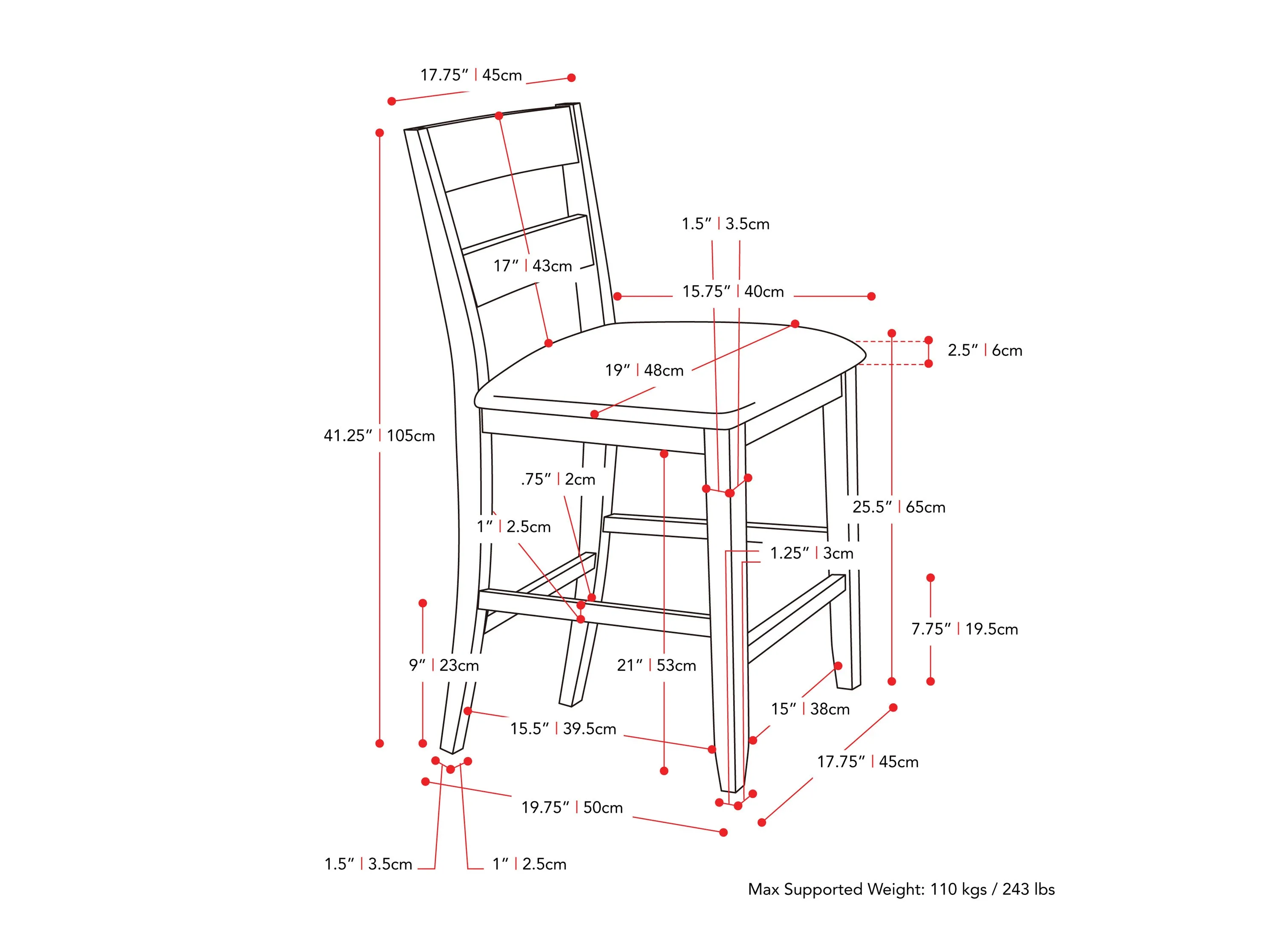 5 Piece Counter Height Dining Set