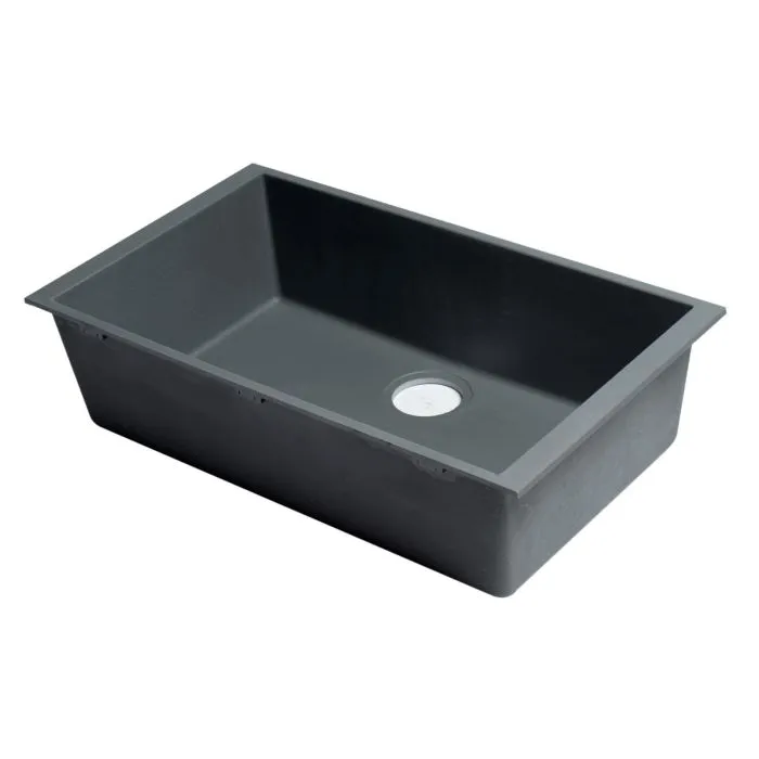 ALFI Brand 30" Undermount Single Bowl Granite Composite Kitchen Sink