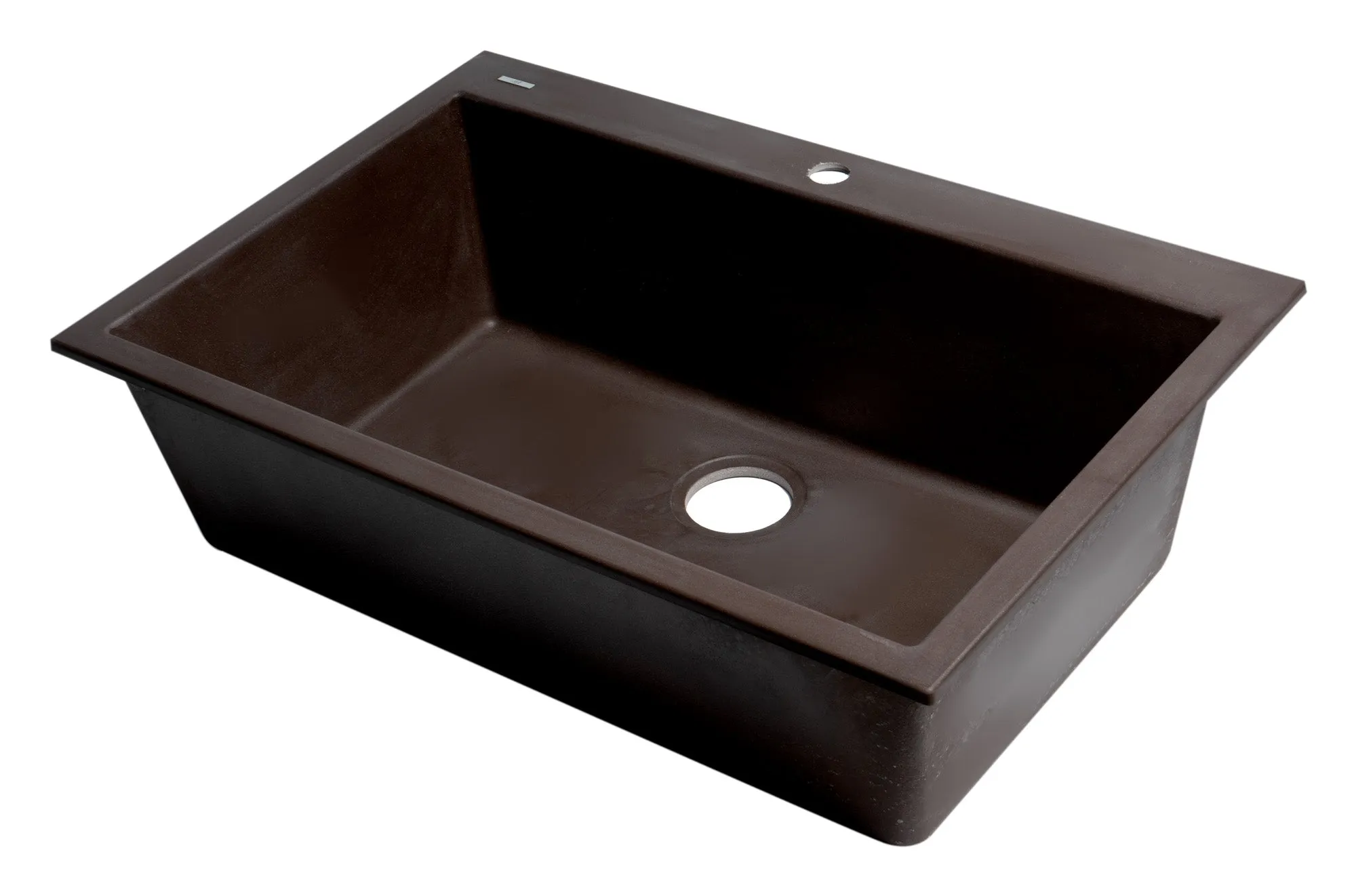 ALFI Brand 33" Single Bowl Drop In Granite Composite Kitchen Sink