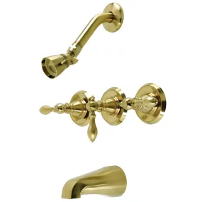 American Classic Three-Handle Tub and Shower Faucet