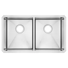 AMERICAN STANDARD - PEKOE 29"X18" 2-BOWL UNDERMOUNT SINK - STAINLESS STEEL