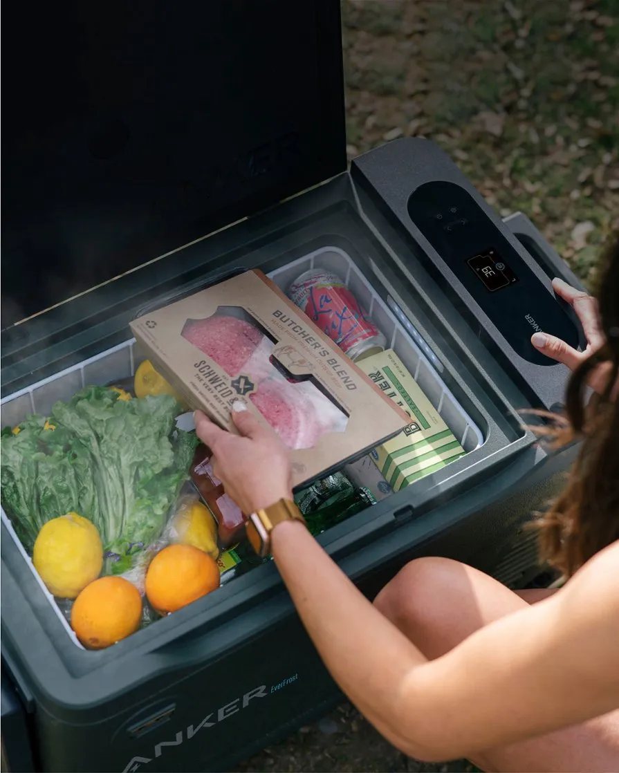 Anker EverFrost Portable Cooler <b>30</b> with New 299Wh Battery, Powered by AC/DC/Solar