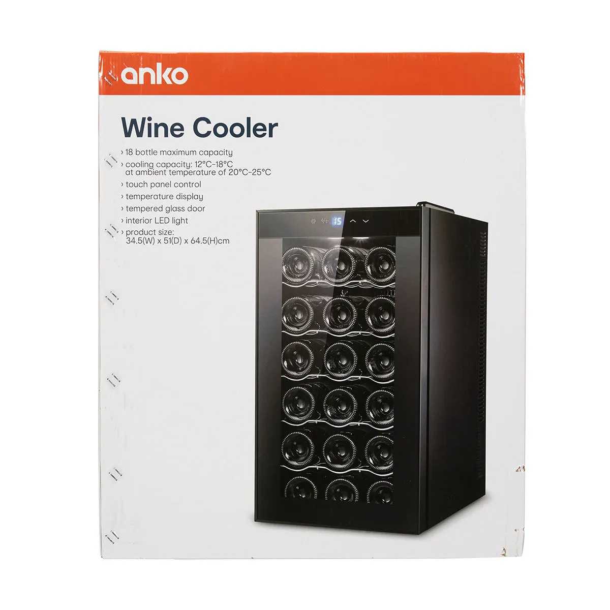 Anko Wine Cooler - 18 Bottle Maximum Capacity