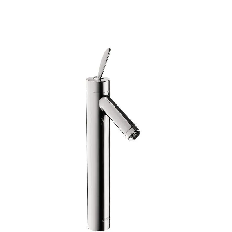 Axor 10020001 Starck 1.2 GPM Single Hole Joystick Vessel Bathroom Faucet with Drain Assembly in Chrome