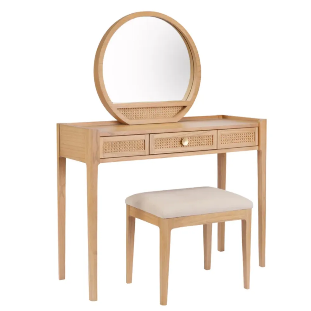 Baker Bali Dressing Table Complete set including stool and mirror