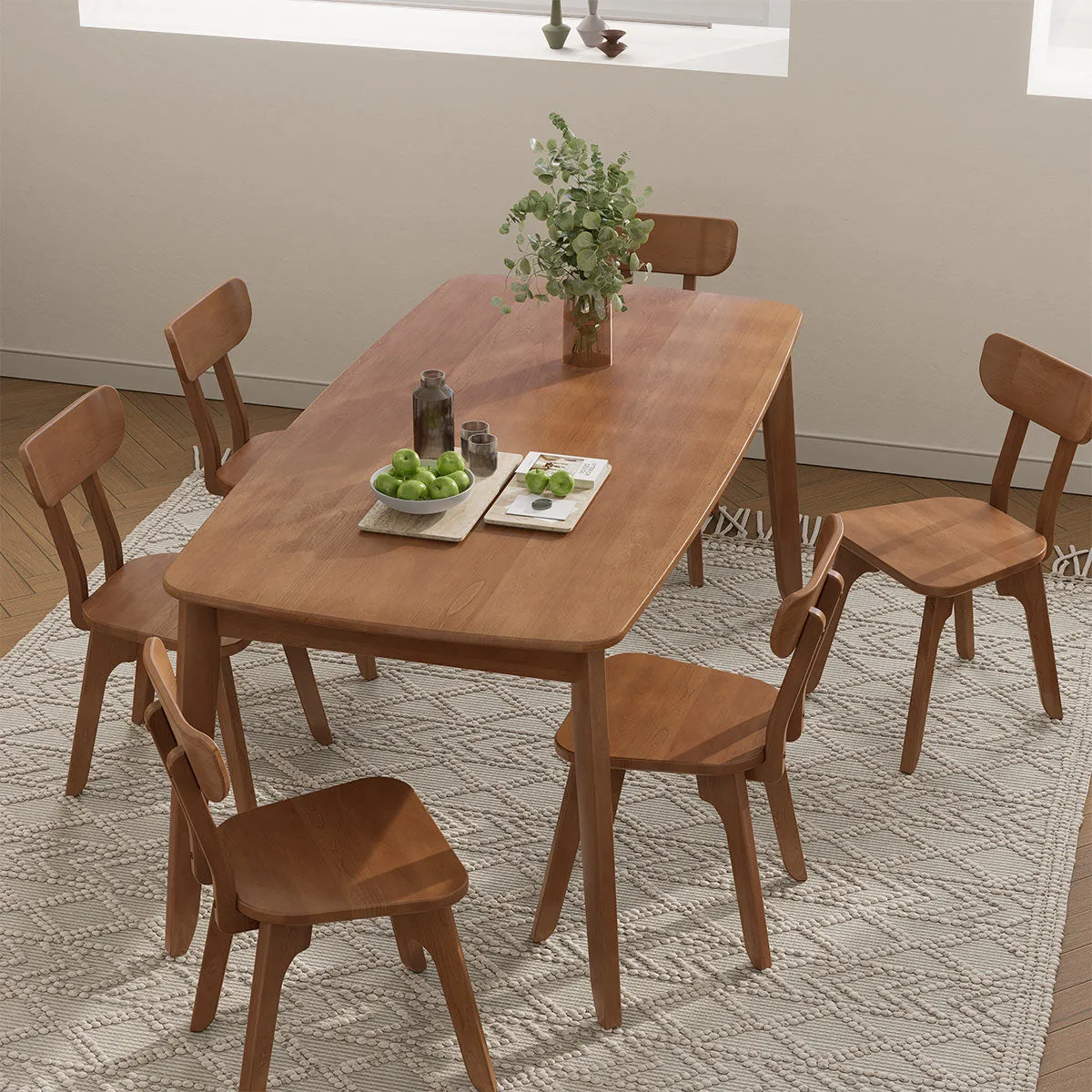 Ballet Dining Table (1.8m) with 6 Chairs Package