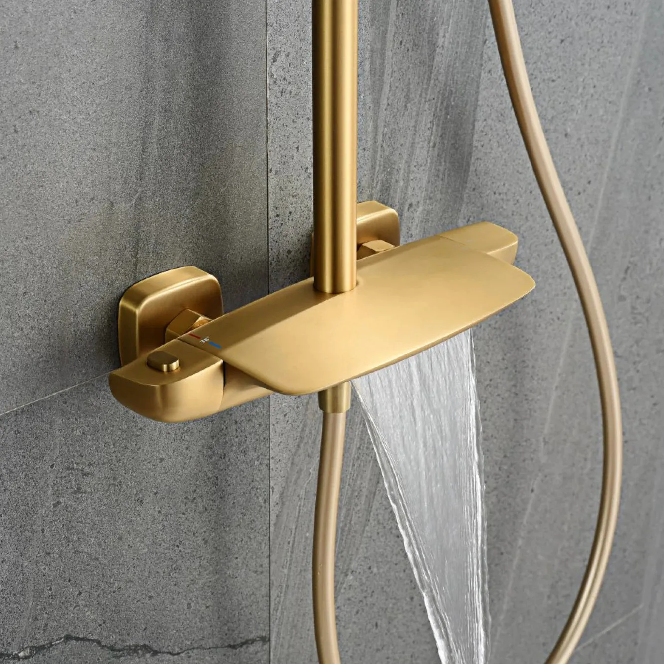 Bathroom Shower Large Flow Top Spray Design Shower Thermostatic System