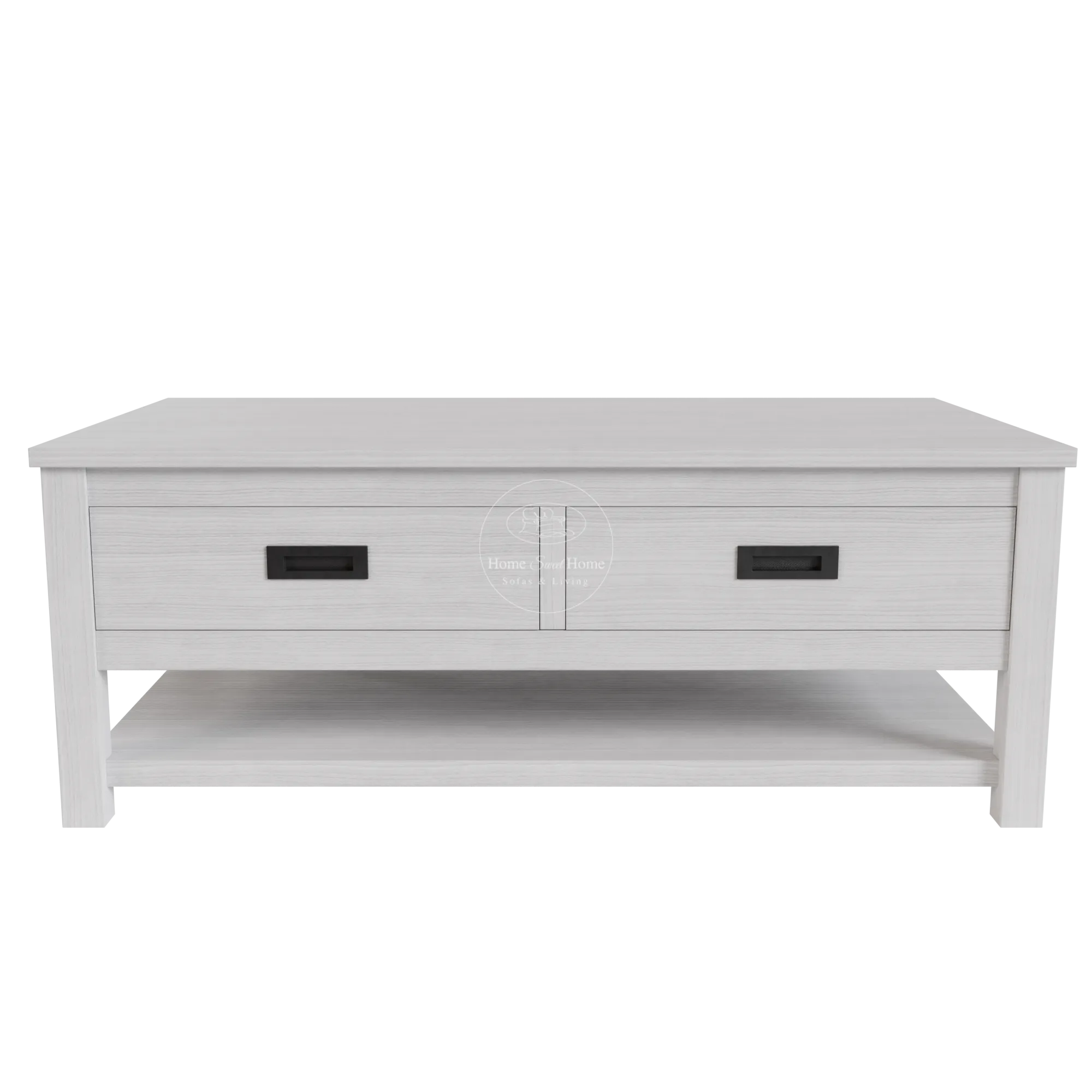 Beech Coffee Table Brushed White