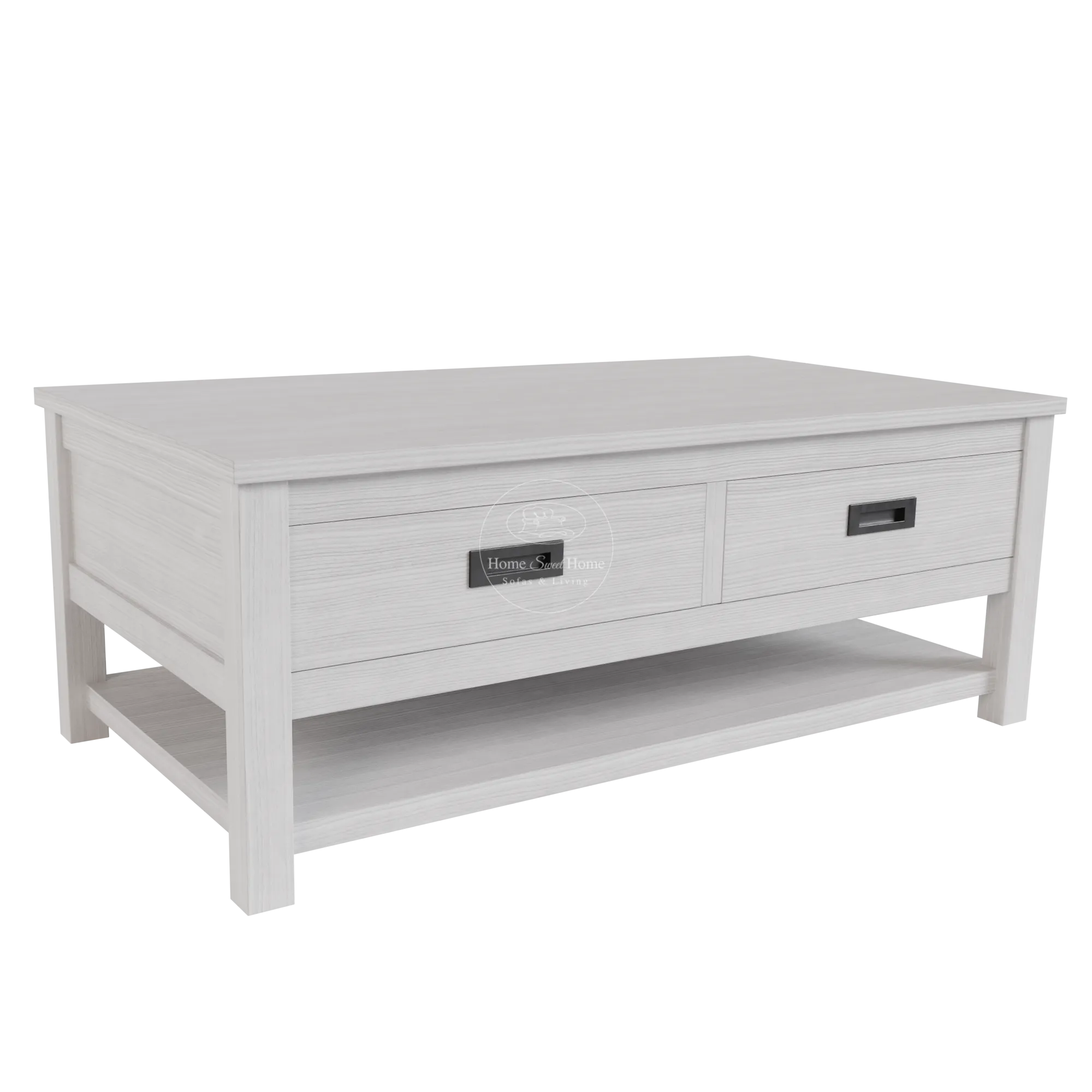 Beech Coffee Table Brushed White