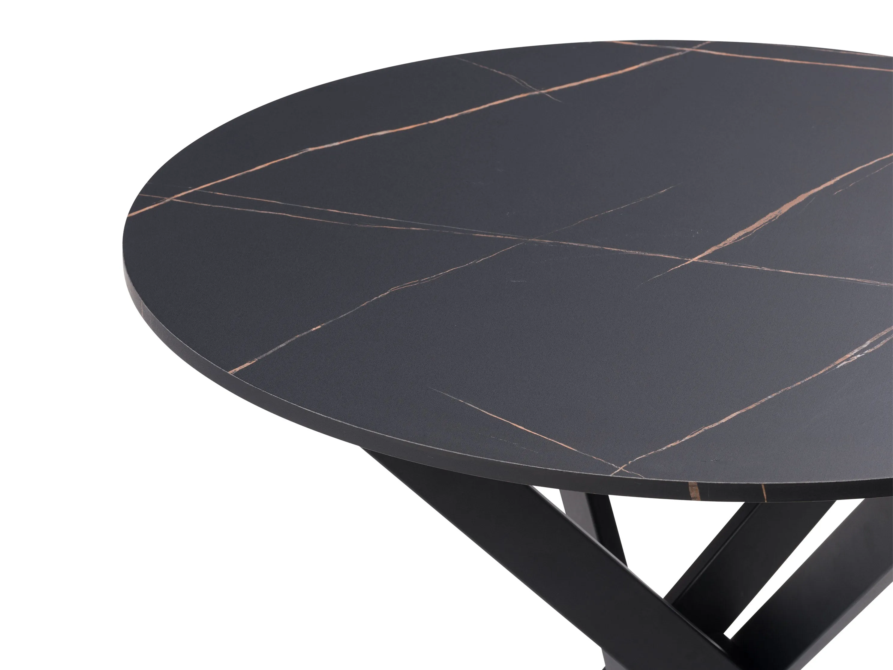 Black Round Dining Table