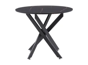 Black Round Dining Table