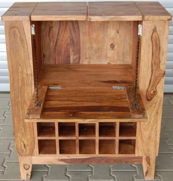 Bottled Up Bar Cabinet in Solid Wood