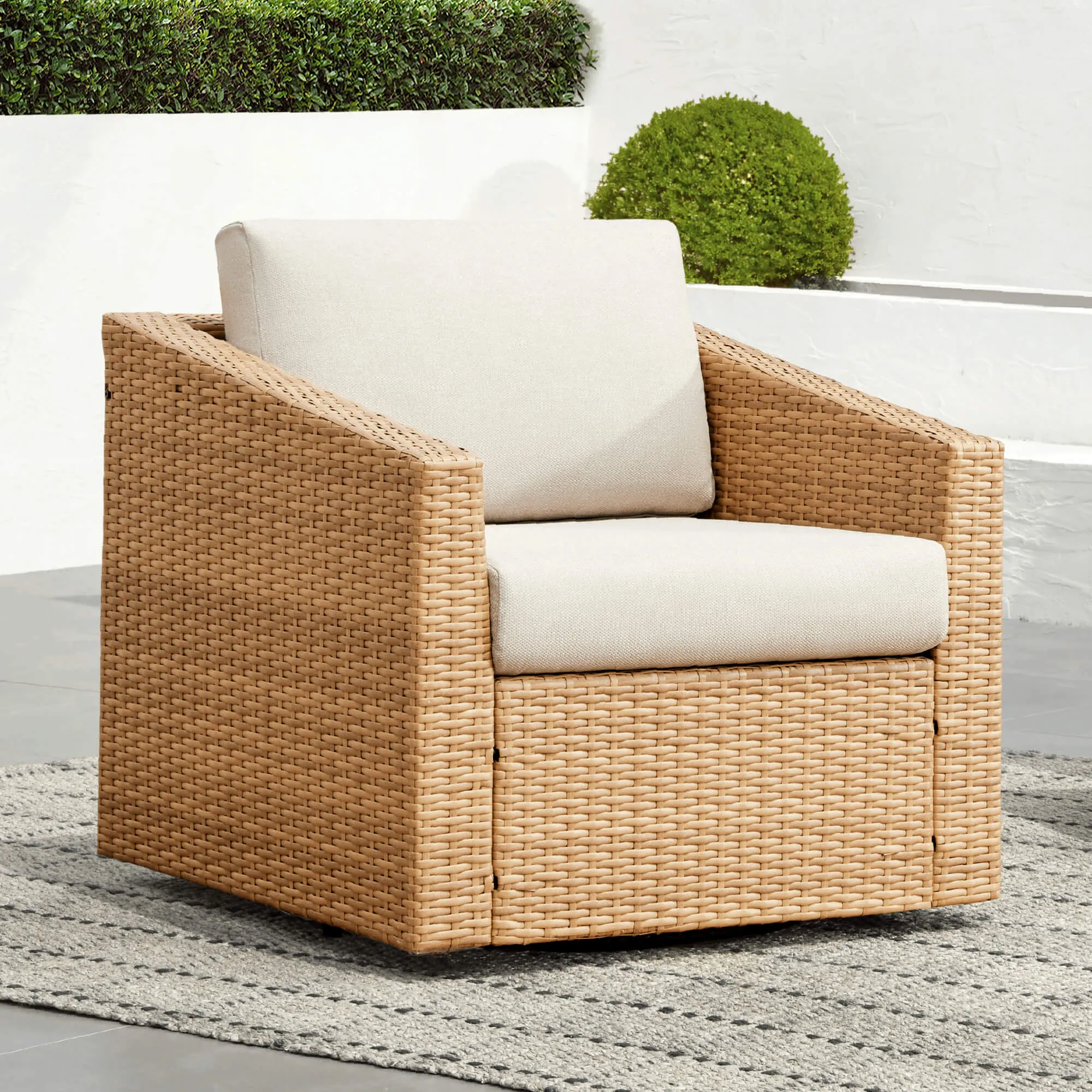 Calum Rattan Outdoor 5-Piece Patio Set