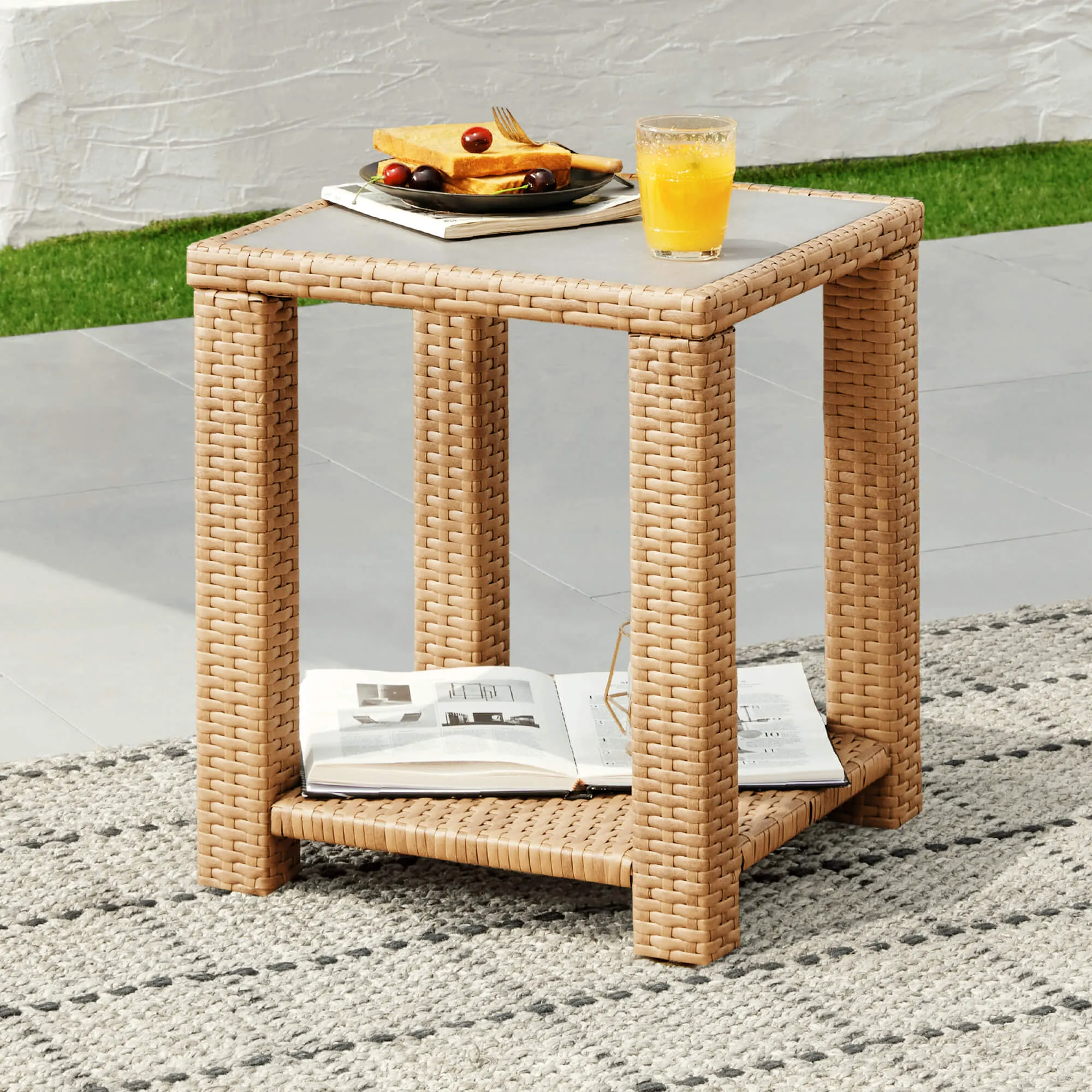 Calum Rattan Outdoor 5-Piece Patio Set