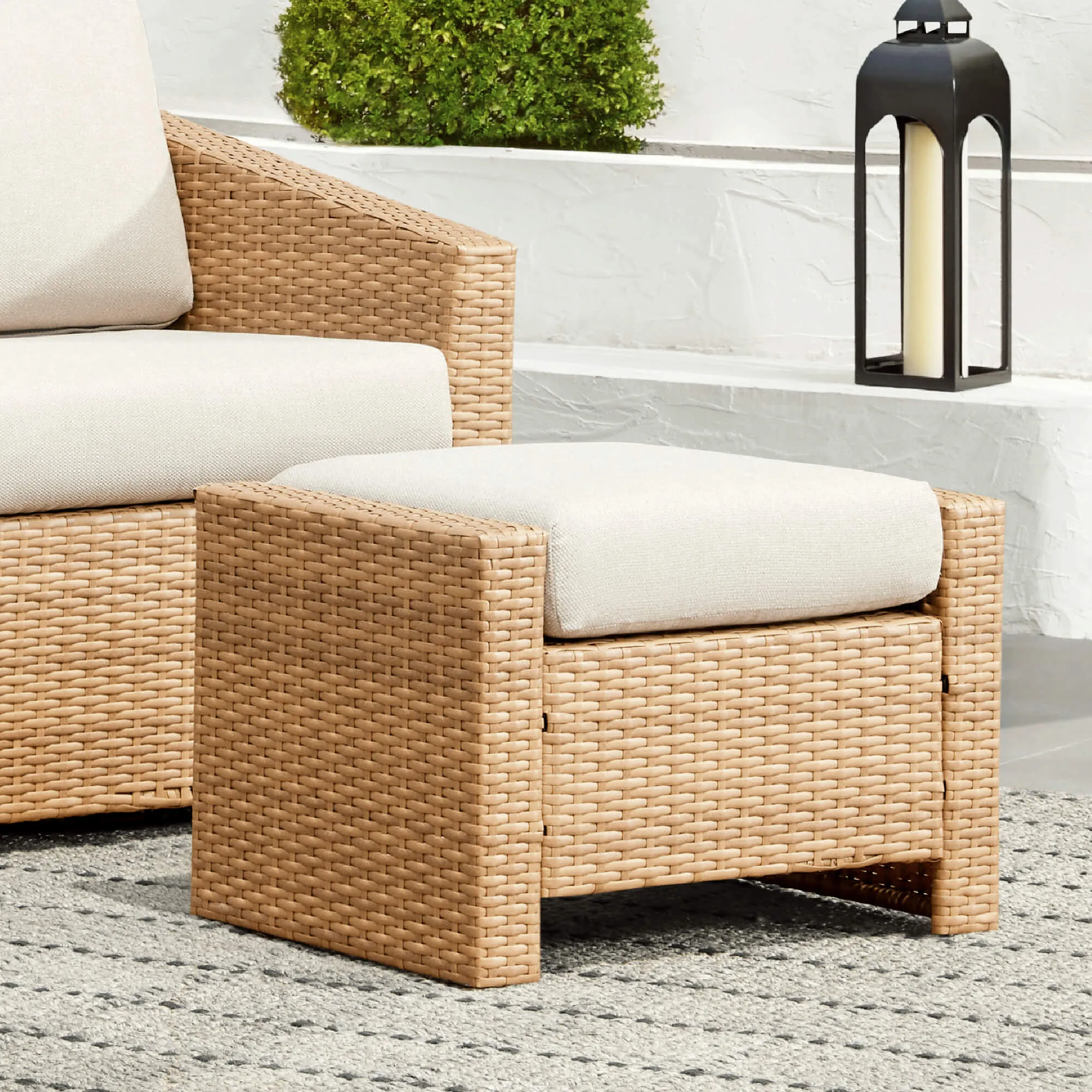 Calum Rattan Outdoor 5-Piece Patio Set