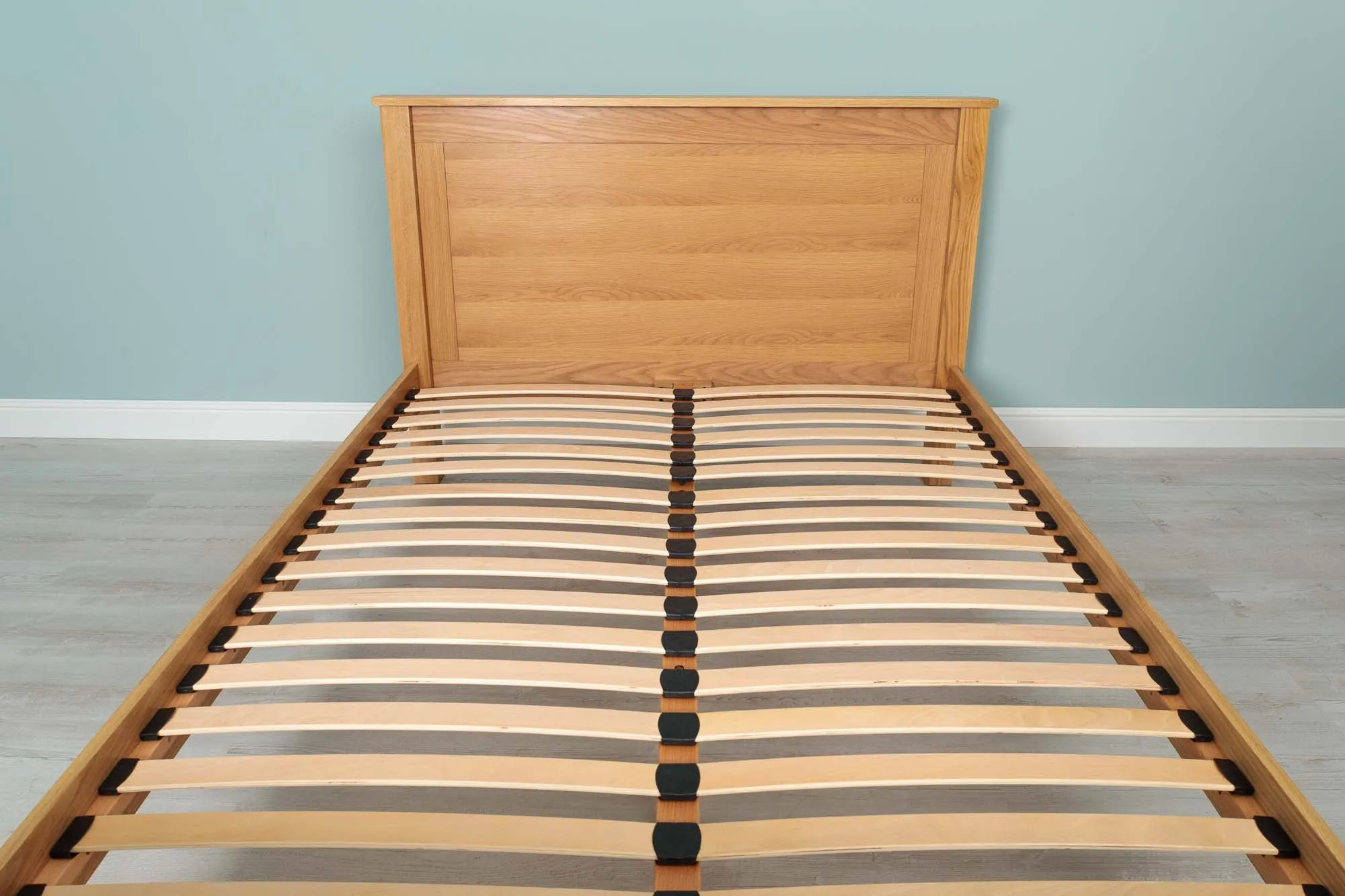 Capri Solid Natural Oak Bed Frame - 4ft6 Double