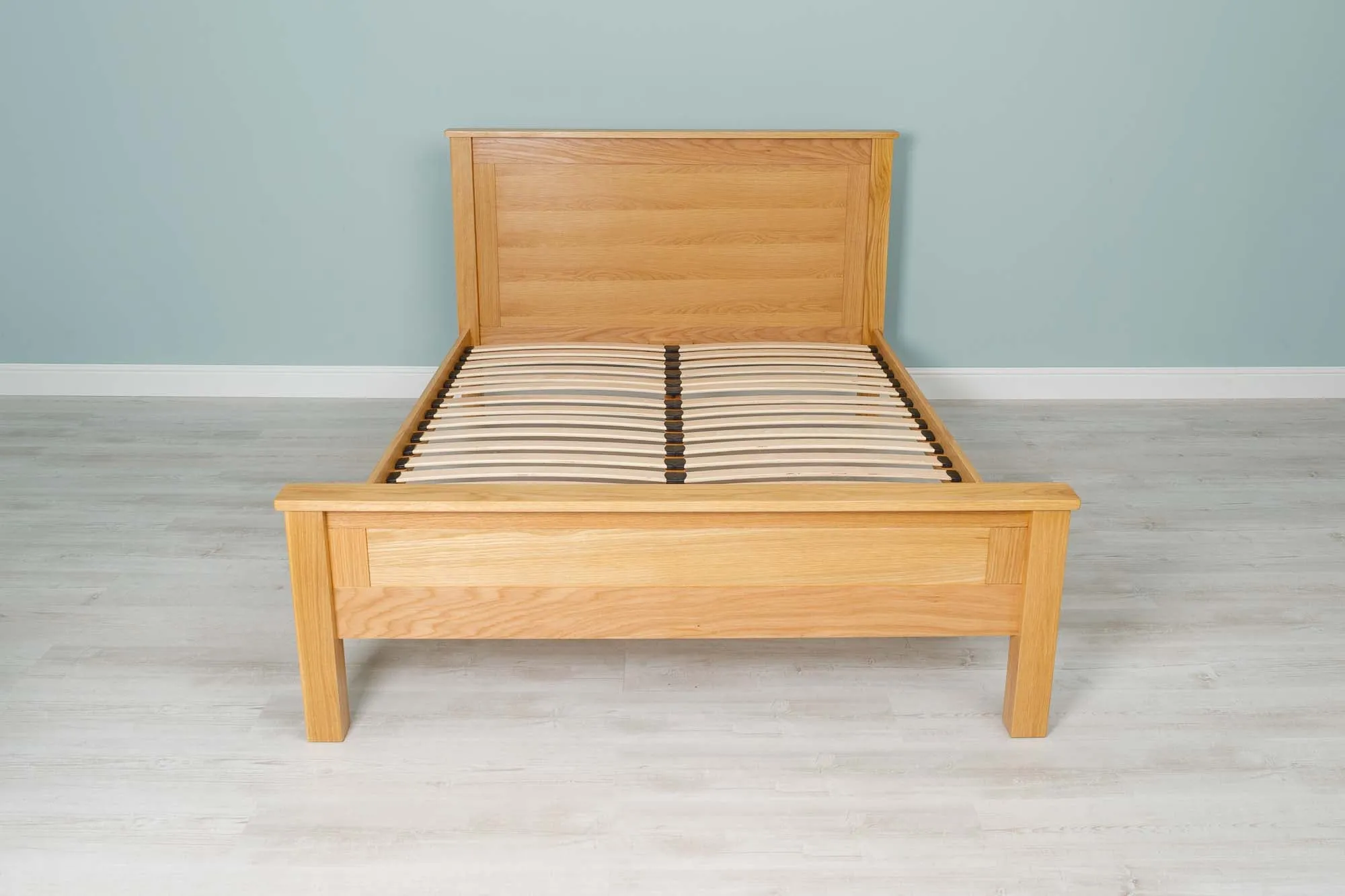 Capri Solid Natural Oak Bed Frame - 4ft6 Double