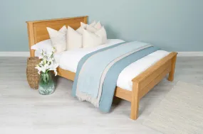 Capri Solid Natural Oak Bed Frame - 4ft6 Double