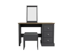 CLEARANCE Devon Dressing Table Set Charcoal