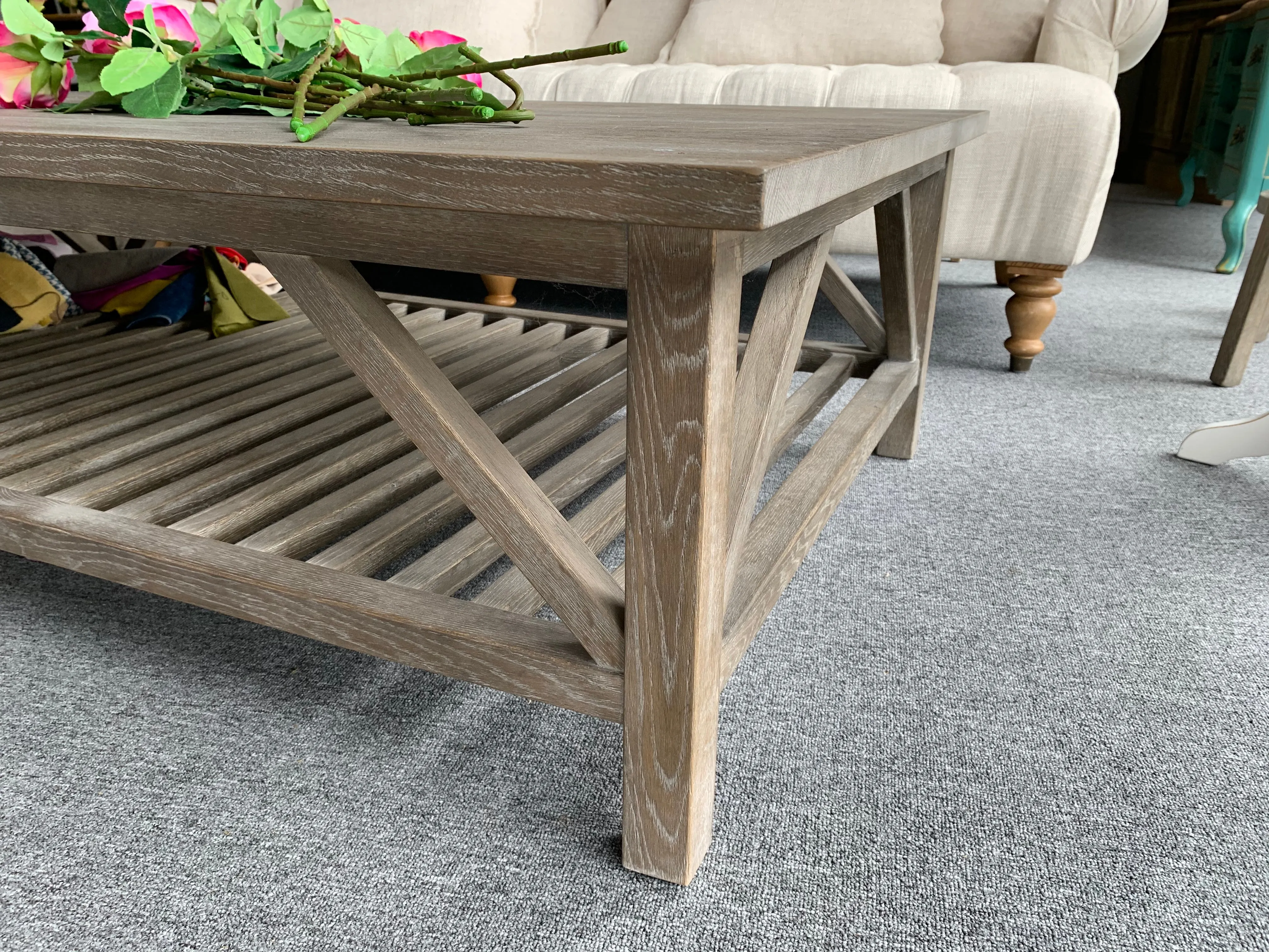 Coffee Table Washed Coffee Table Solid Oak 1500*900