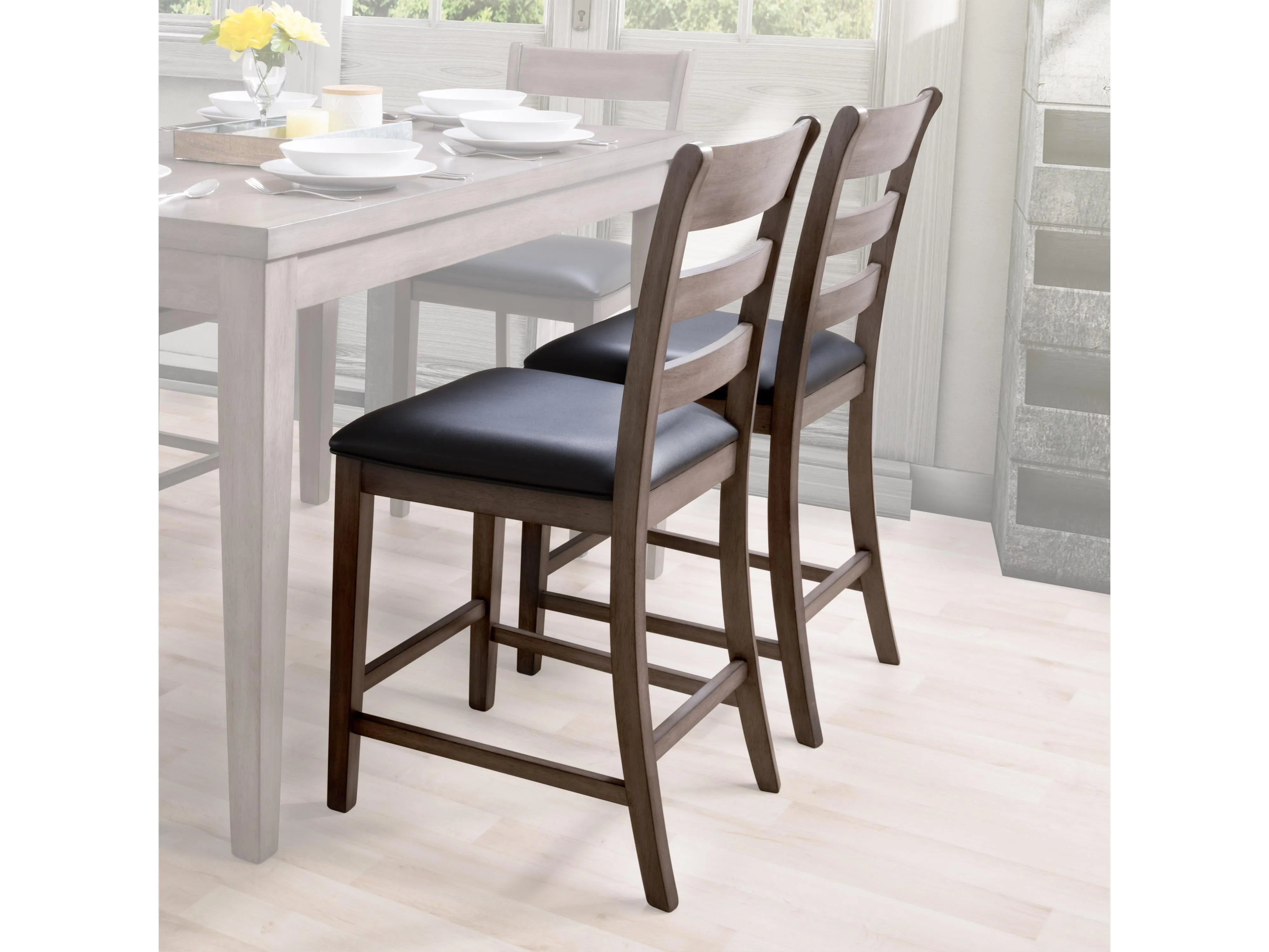 Counter Height Dining Chairs, Set of 2