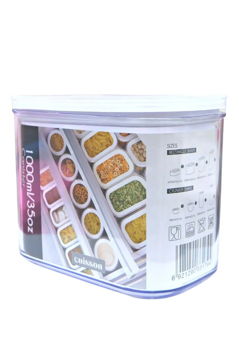 Cuisson Rectangle Canister - 1L 15 x 9 x 12cm