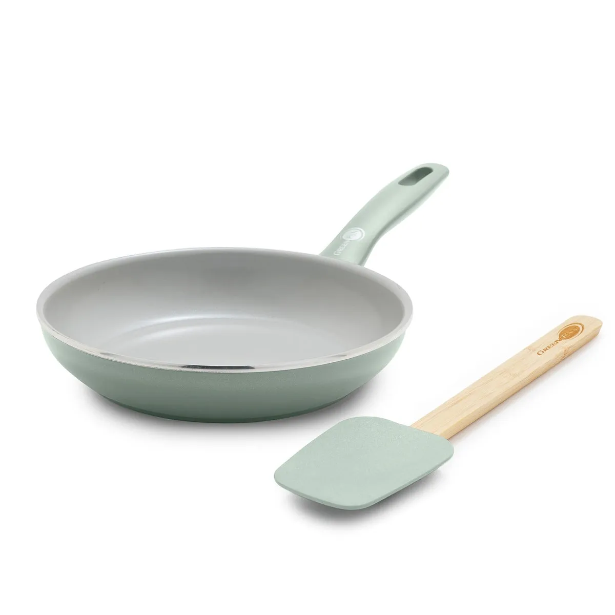 Dover Ceramic Nonstick 8" Frypan with Spatula | Pastel Green