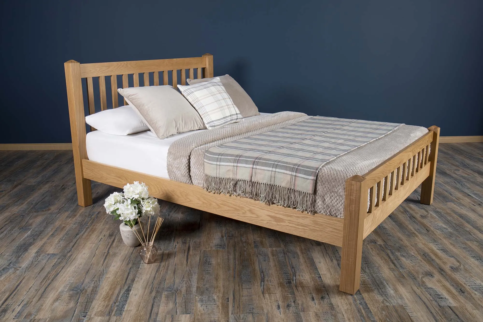 Emporia Solid Natural Oak Bed Frame - 6ft Super King