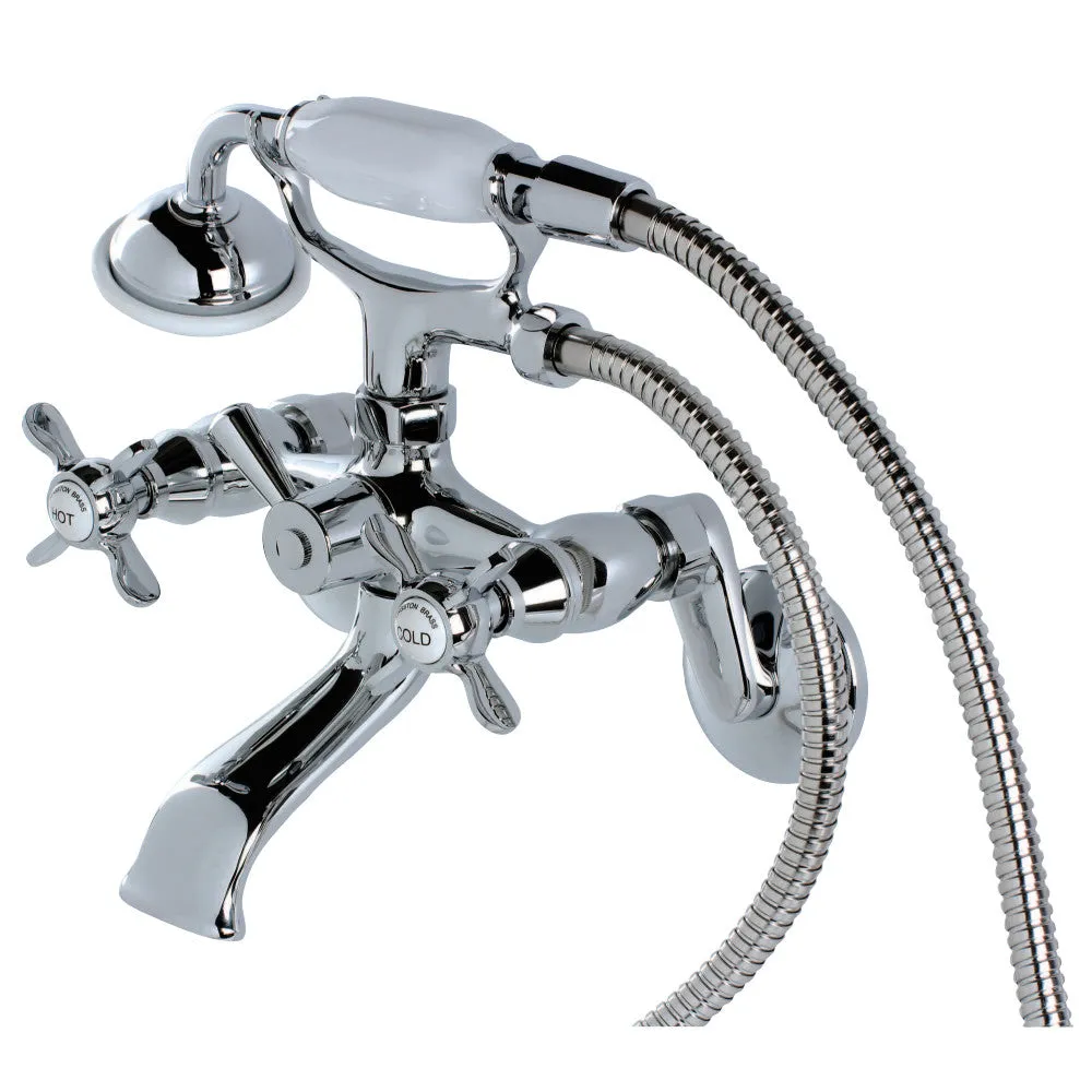 Essex Wall Mount Clawfoot Tub Faucet with Hand Shower