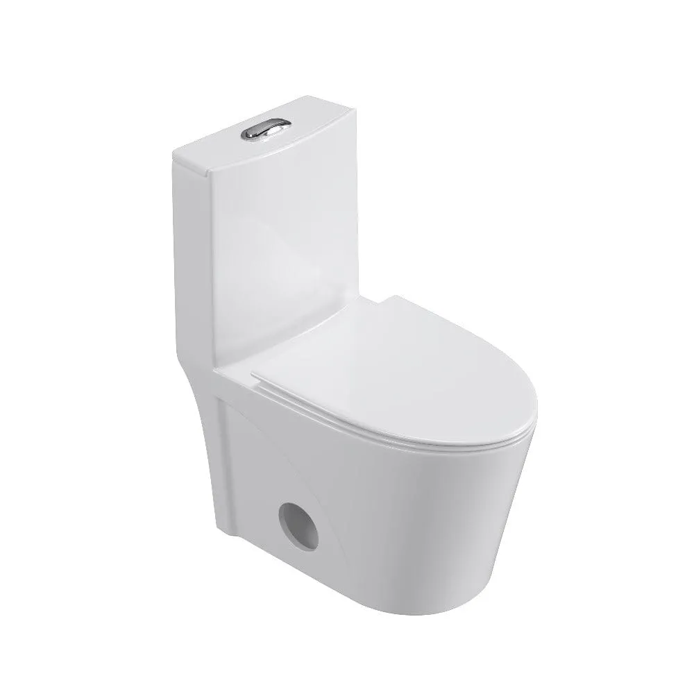 Giving Tree One Piece 1.1GPF/1.6 GPF Dual Flush Elongated Toilet