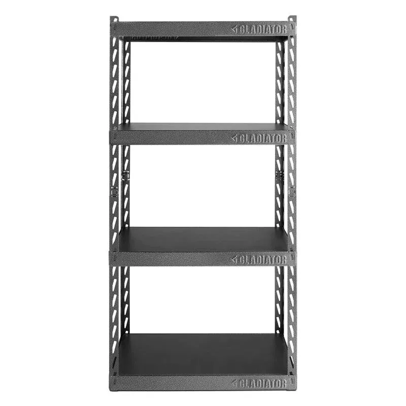 GLADIATOR 30" WIDE EZ CONNECT RACK W/FOUR 15" DEEP SHELVES