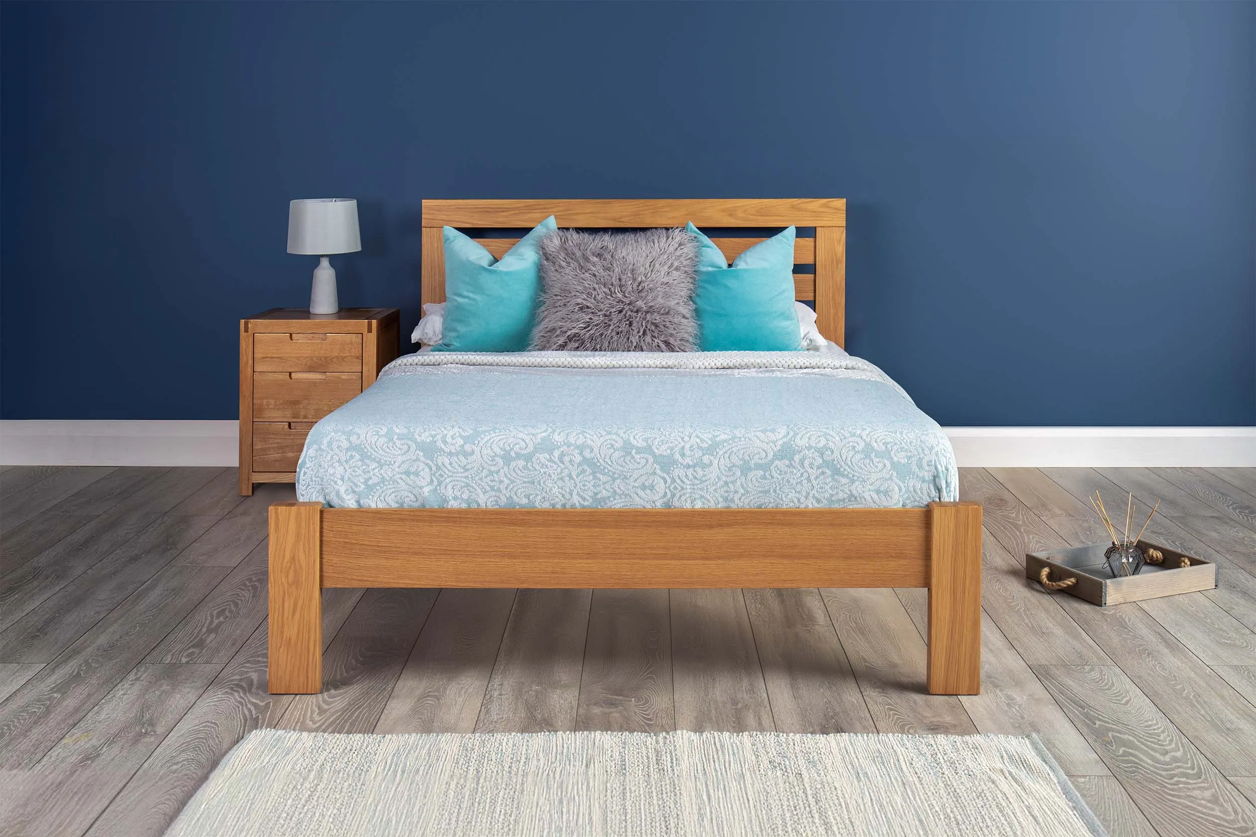 Goodwood Solid Natural Oak Bed Frame - 5ft King Size