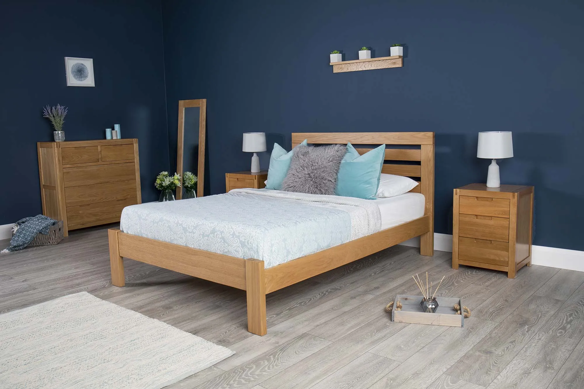 Goodwood Solid Natural Oak Bed Frame - 5ft King Size