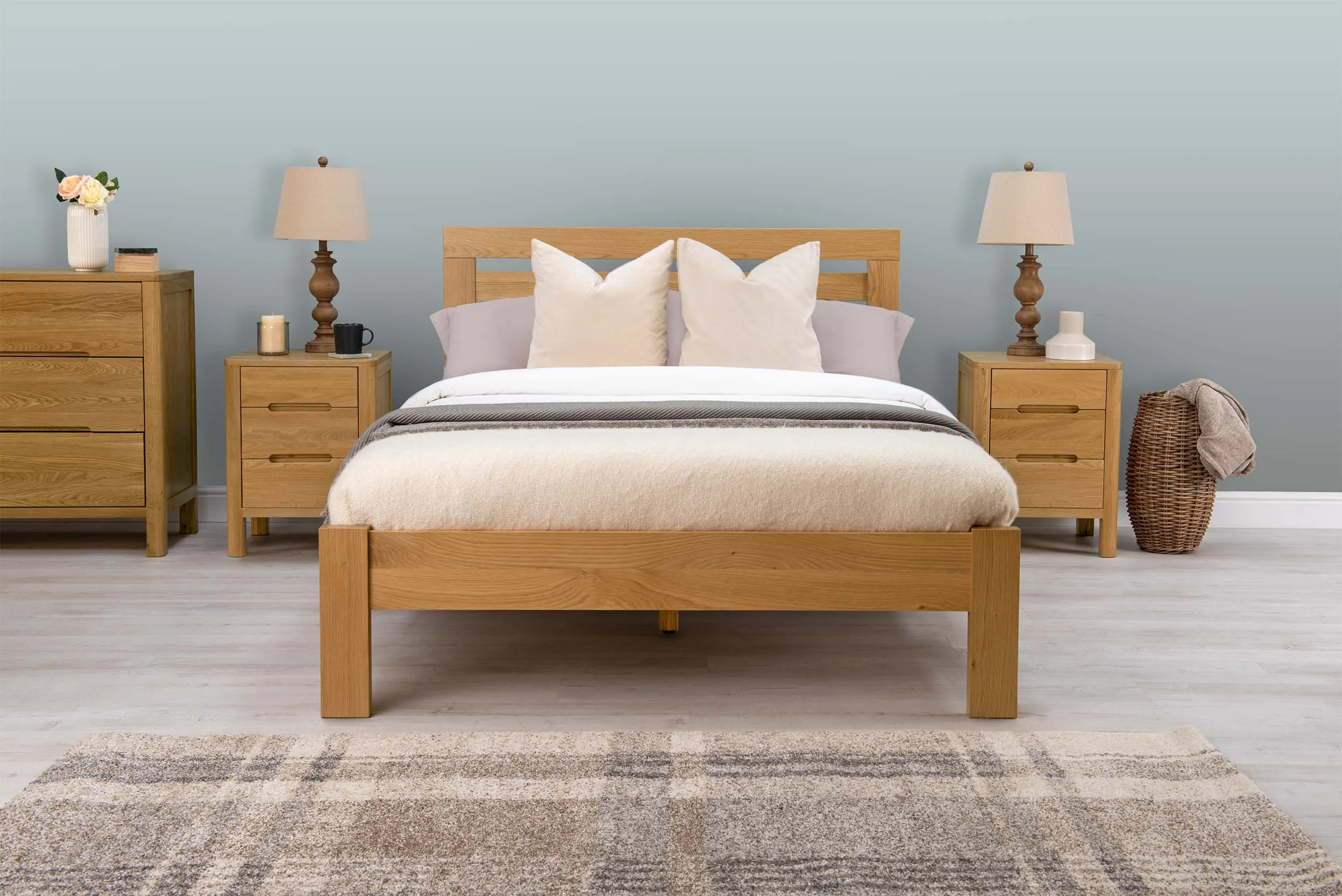 Goodwood Solid Natural Oak Bed Frame - 5ft King Size