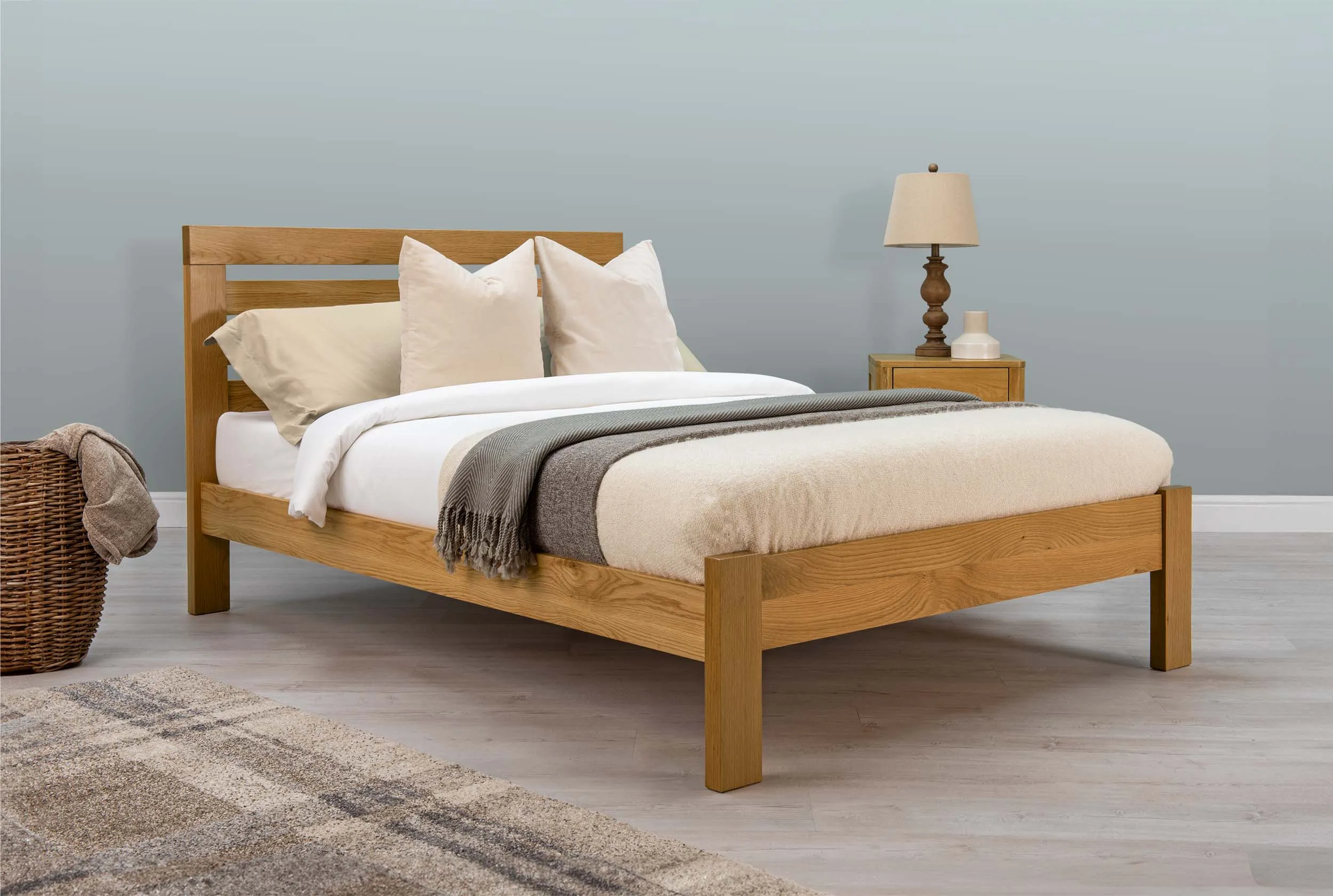 Goodwood Solid Natural Oak Bed Frame - 5ft King Size