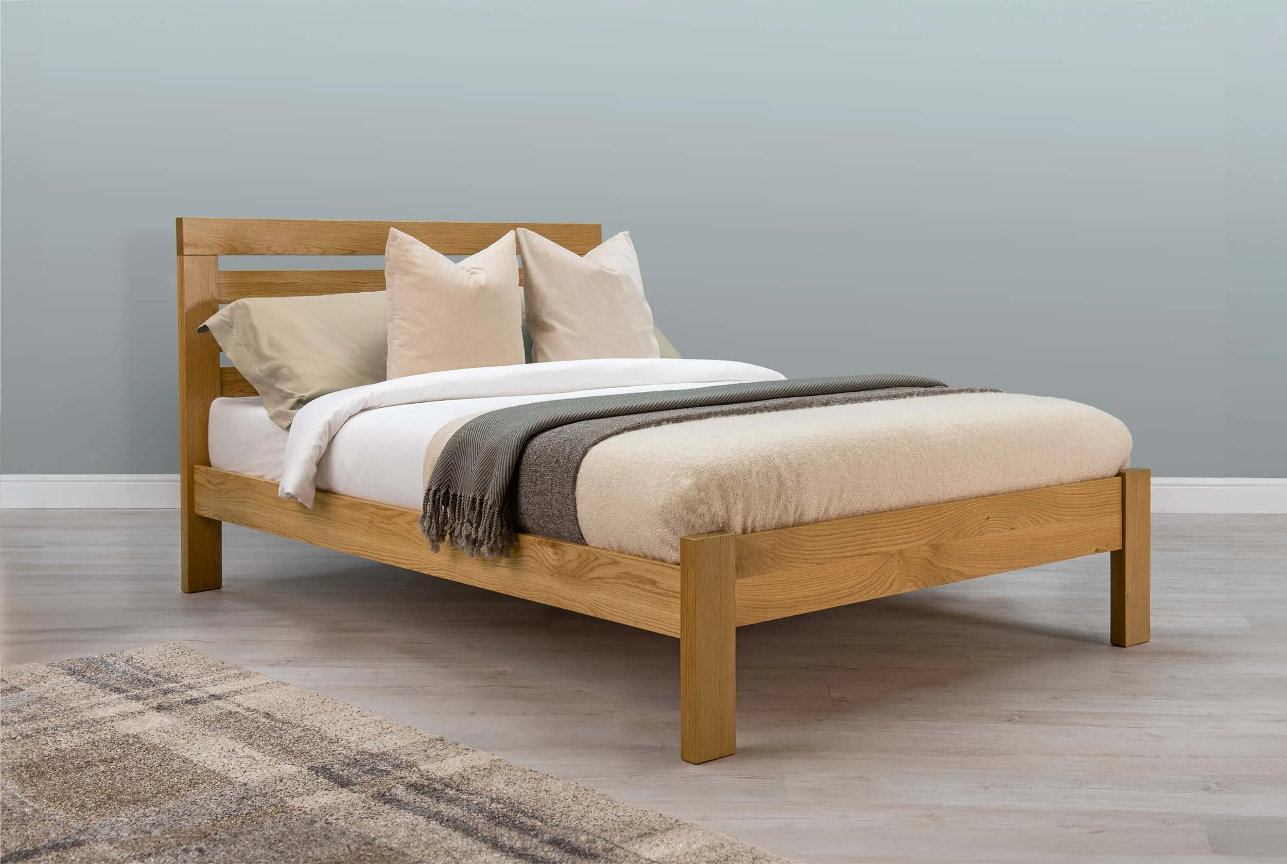 Goodwood Solid Natural Oak Bed Frame - 5ft King Size