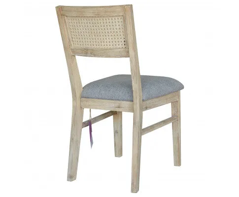 Grevillea Dining Chair Set of 2 Solid Acacia Timber Wood Rattan Furniture -Brown