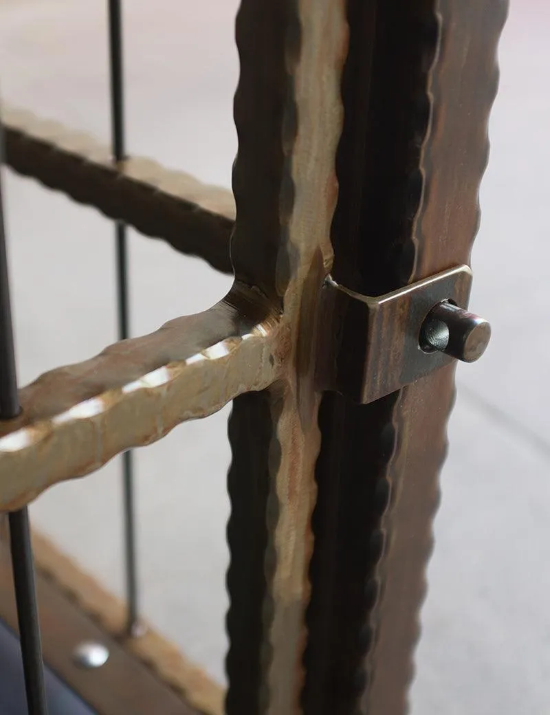 Hammered Steel Coffee Table/ Cage