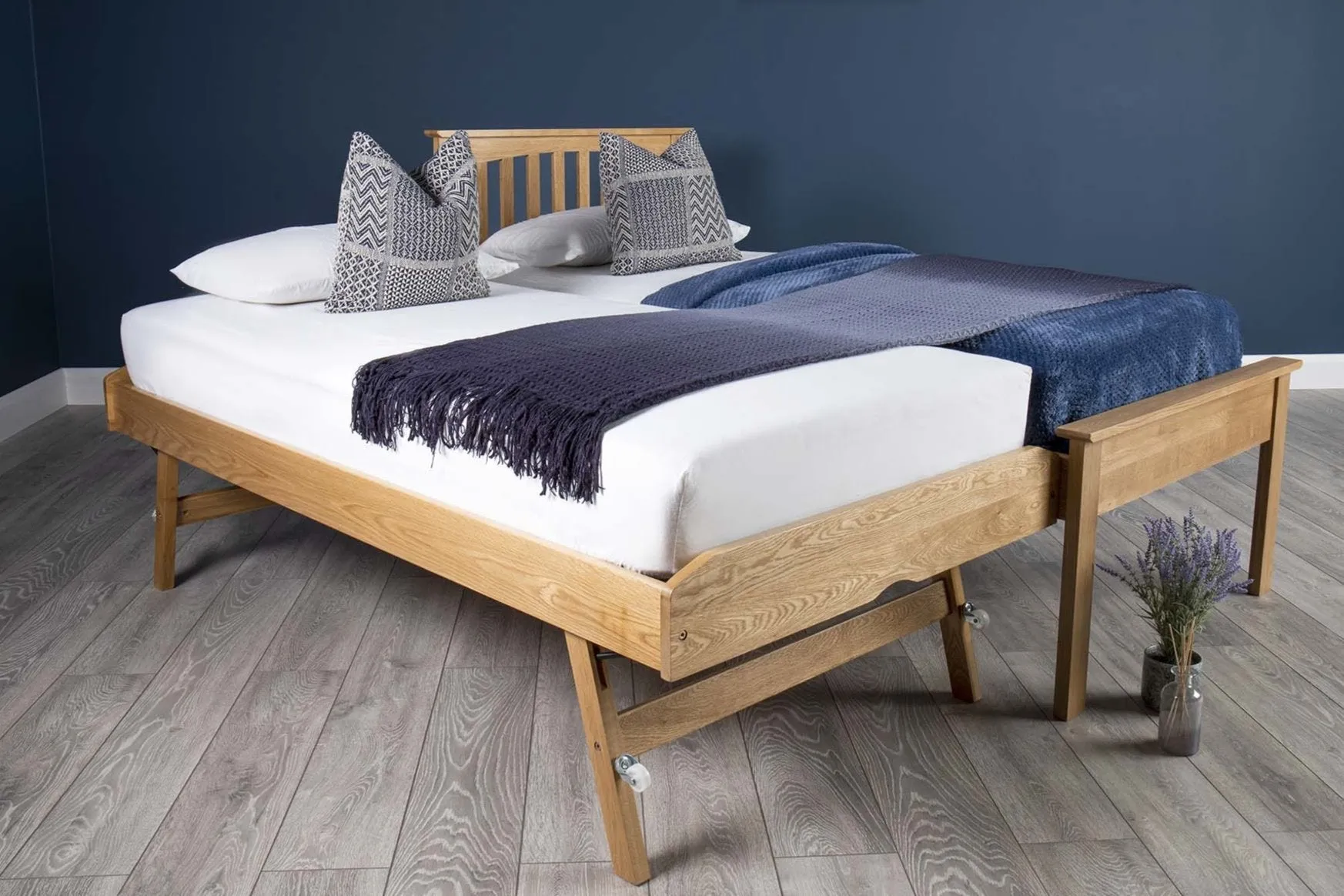 Heywood Solid Natural Oak Guest Bed (Low Foot End) - 3ft Single - B GRADE