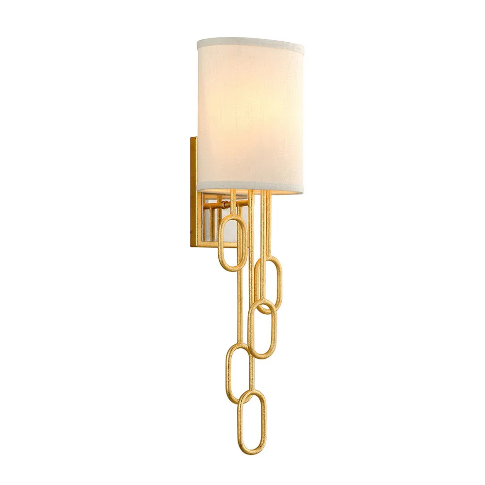 Hudson Valley Lighting Halo Wall Sconce in Gold Leaf