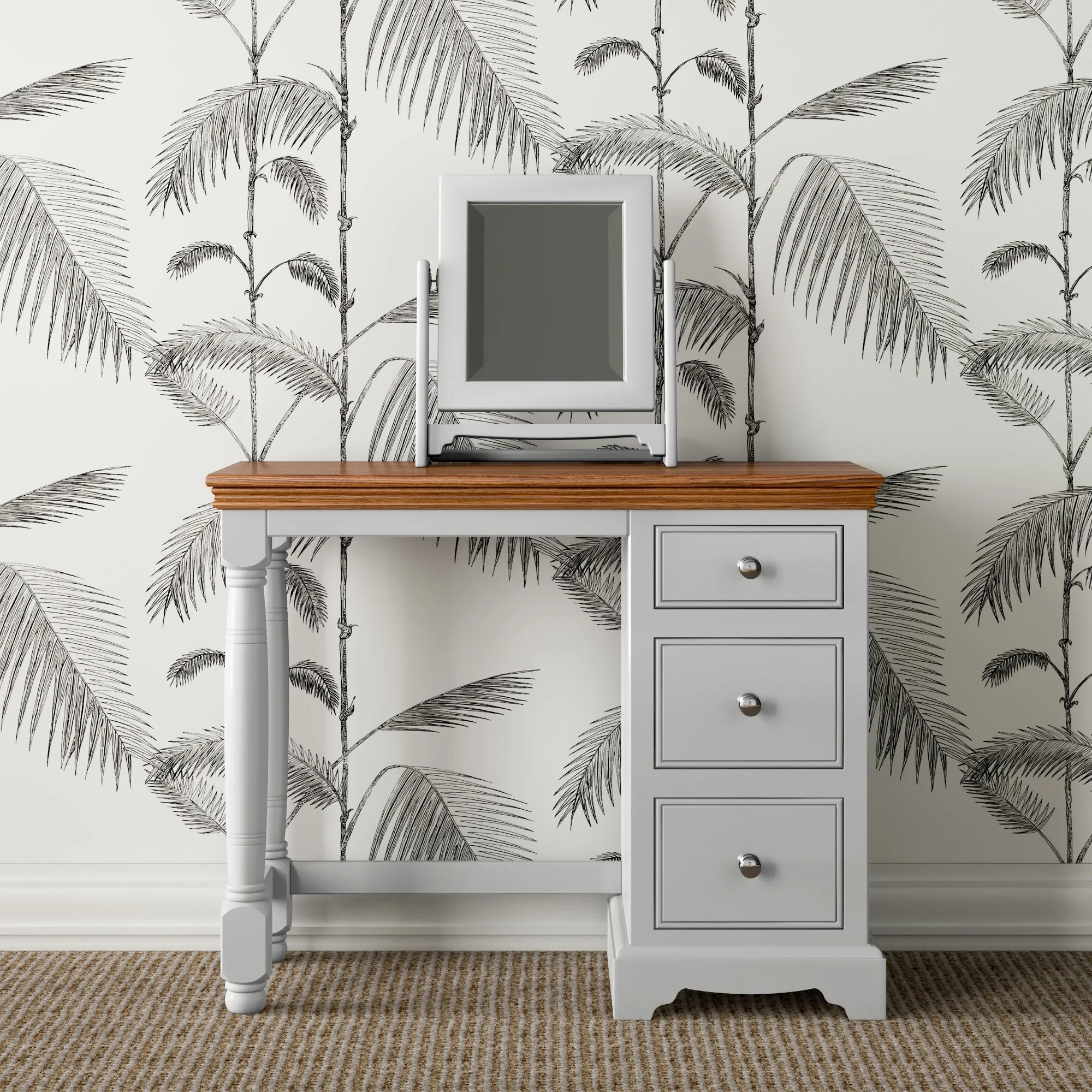 Inspiration Painted Single Ped Dressing Table