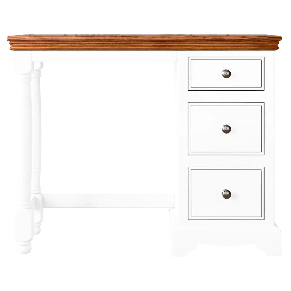 Inspiration Painted Single Ped Dressing Table